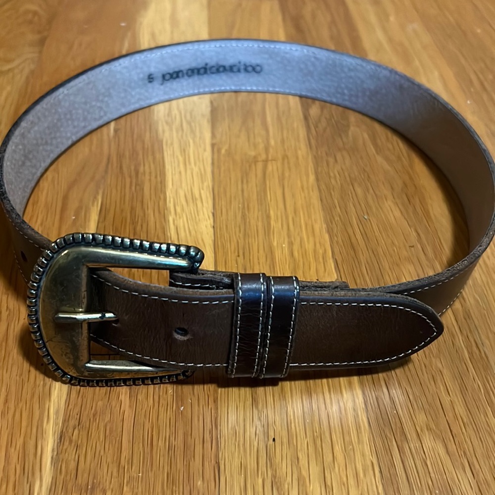 Leather Dark Brown “Joan and David Too” Brand; Size  Small Belt
